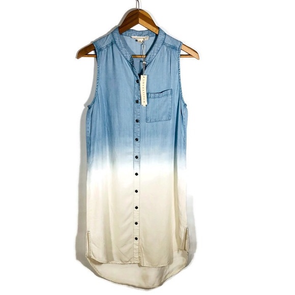 lovestitch Dresses & Skirts - Lovestitch Ombré Chambray Sleeveless Dress